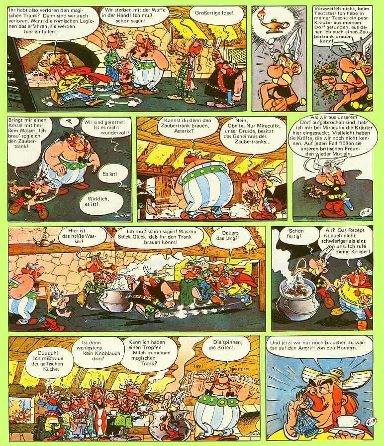 Asterix bei den Briten S. 45 Asterix bei den Briten S. 45